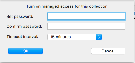 Manage Acess Dialog