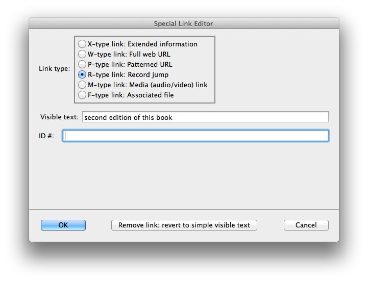 Creating an R-link
