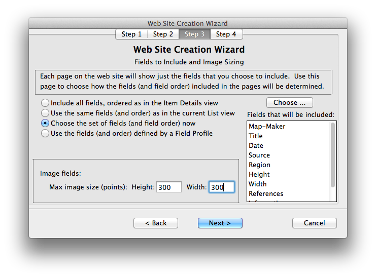 Web Wizard - Step 3